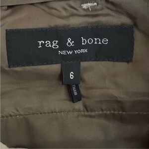 rag & bone Women's Wide Leg Pants - Olive 6